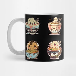 Funny 4 kawaii eating ramen anime kawaii Mug